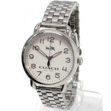 Coach Delancey Classic White Dial Silver Steel Strap Watch for Women - 14502260