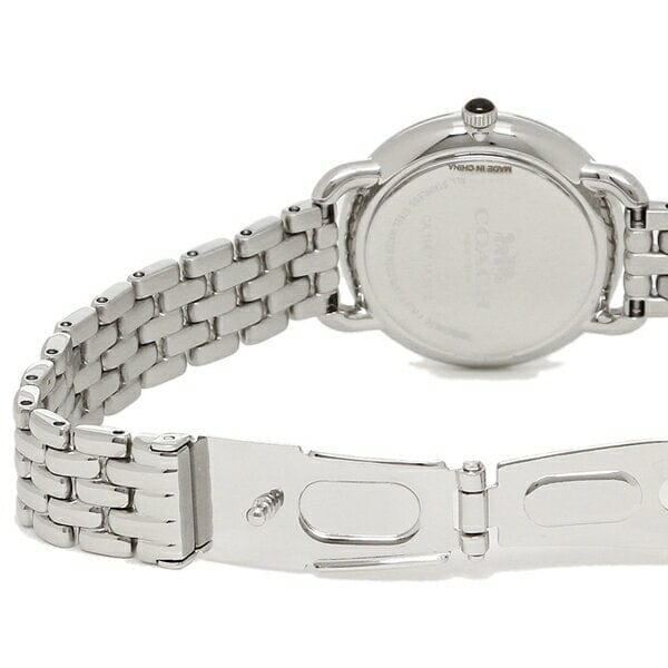 Coach Delancey Slim Silver Dial Silver Steel Strap Watch for Women - 14502781