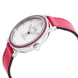 Coach Delancey White Dial Red Leather Strap Watch for Women - 14502879