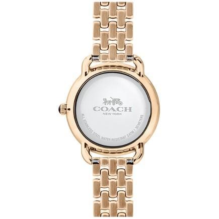 Coach Delancey White Dial Rose Gold Steel Strap Watch for Women - 14502783