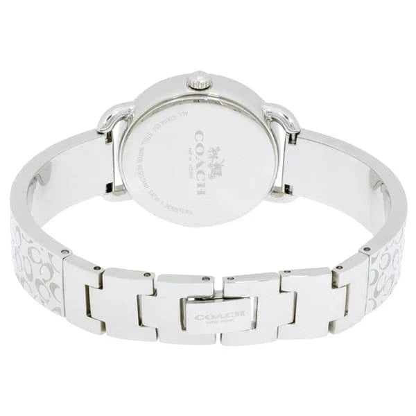 Coach Delancey White Dial Silver Steel Strap Watch for Women - 14502353