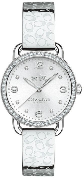 Coach Delancey White Dial Silver Steel Strap Watch for Women - 14502353