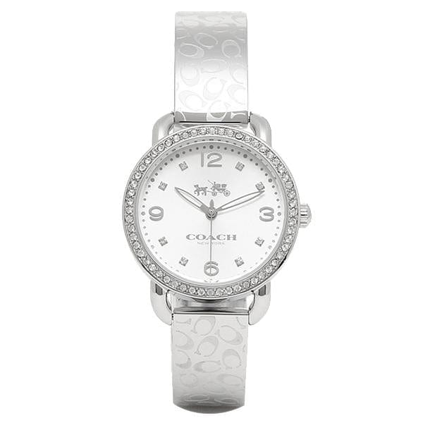 Coach Delancey White Dial Silver Steel Strap Watch for Women - 14502353