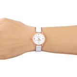 Coach Delancey White Dial White Leather Strap Watch for Women - 14502790