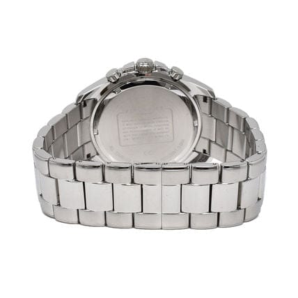 Coach Kent Chronograph Blue Dial Silver Steel Strap Watch for Men - 14602555