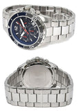 Coach Kent Chronograph Blue Dial Silver Steel Strap Watch for Men - 14602555