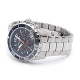 Coach Kent Chronograph Blue Dial Silver Steel Strap Watch for Men - 14602555