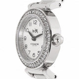Coach Madison White Dial Black Leather Strap Watch for Women - 14502399