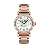 Coach Madison White Dial Rose Gold Steel Strap Watch for Women - 14502398