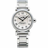 Coach Madison White Dial Silver Steel Strap Watch for Women - 14502394