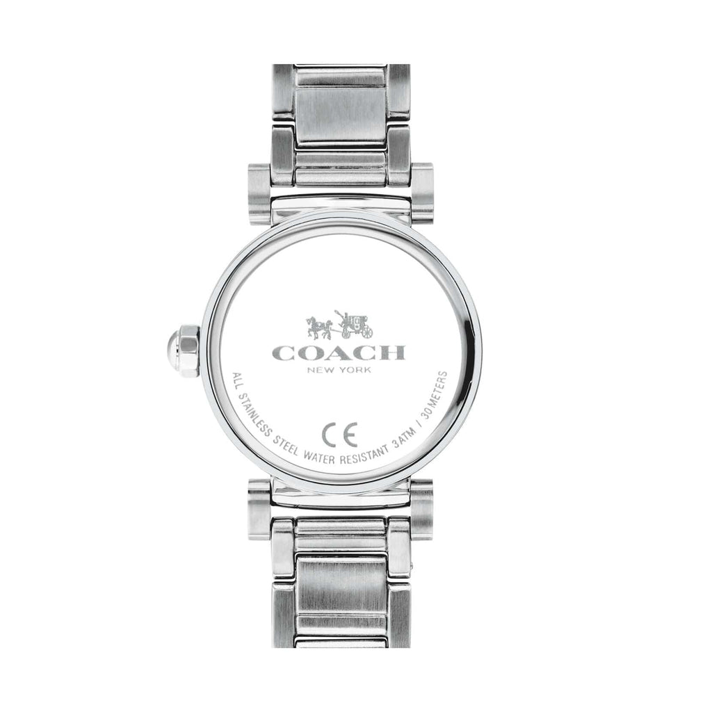 Coach Madison White Dial Silver Steel Strap Watch for Women - 14502396