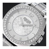 Coach Mini Boyfriend Diamonds Silver Dial Silver Steel Strap Watch for Women - 14501699