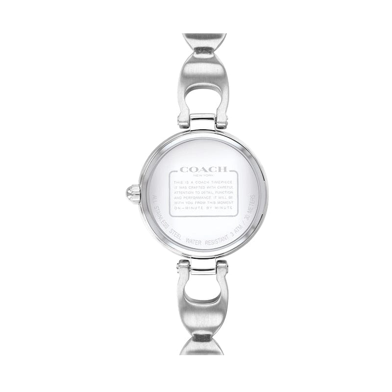 Coach Park Crystals Silver Dial Silver Steel Strap Watch for Women - 14503170