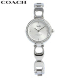Coach Park Crystals Silver Dial Silver Steel Strap Watch for Women - 14503170