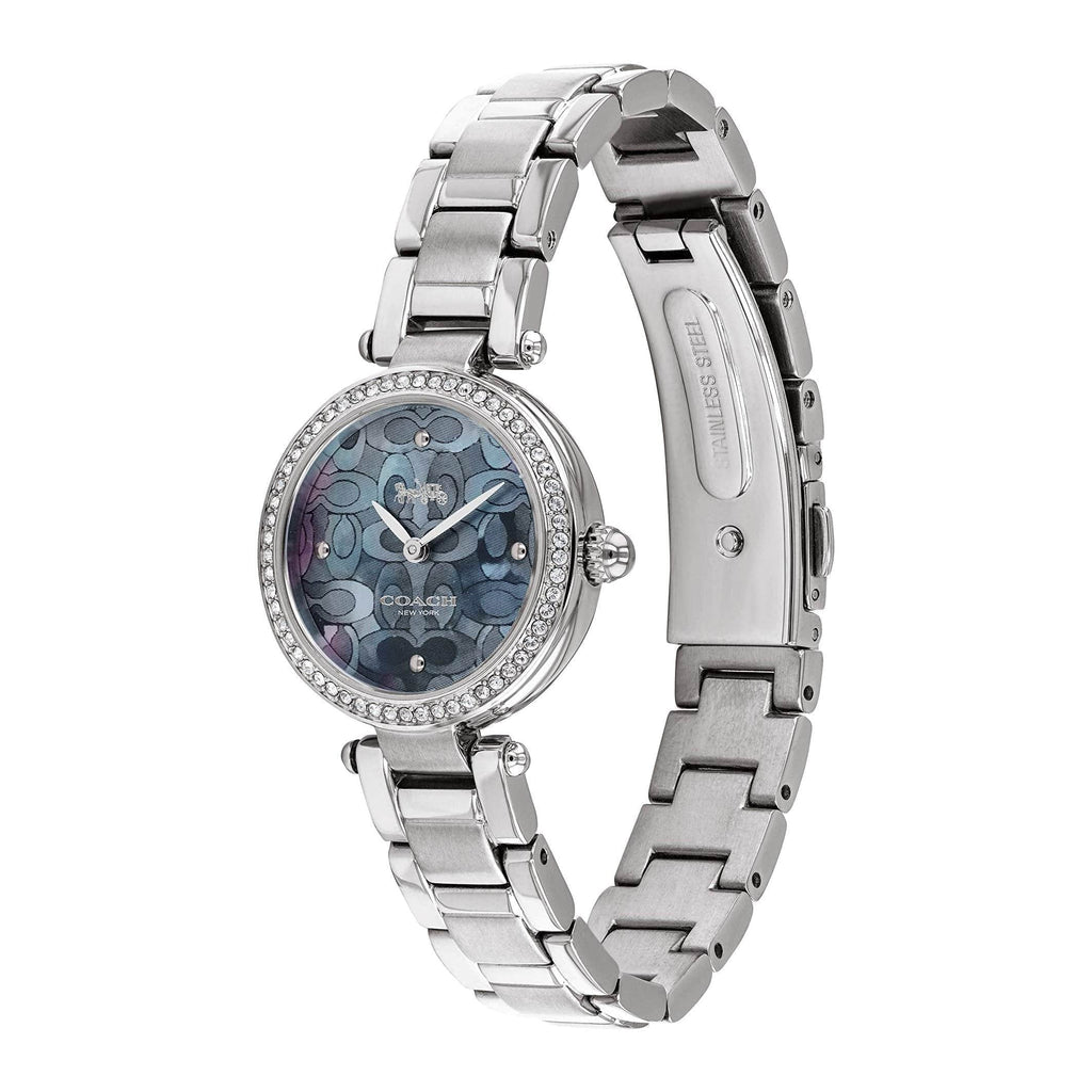 Coach Park Mother of Pearl Blue Dial Silver Steel Strap Watch for Women - 14503224