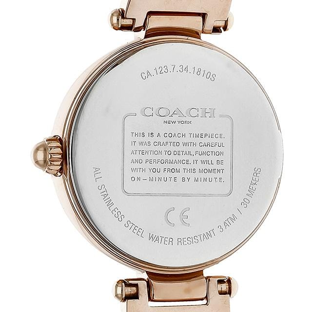 Coach Park Mother of Pearl Dial Rose Gold Mesh Bracelet Watch for Women - 14503511