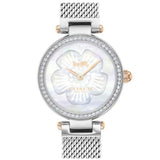 Coach Park Mother of Pearl Dial Silver Mesh Bracelet Watch for Women - 14503510