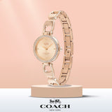 Coach Park Signature Rose Gold Dial Rose Gold Steel Strap Watch for Women - 14503172