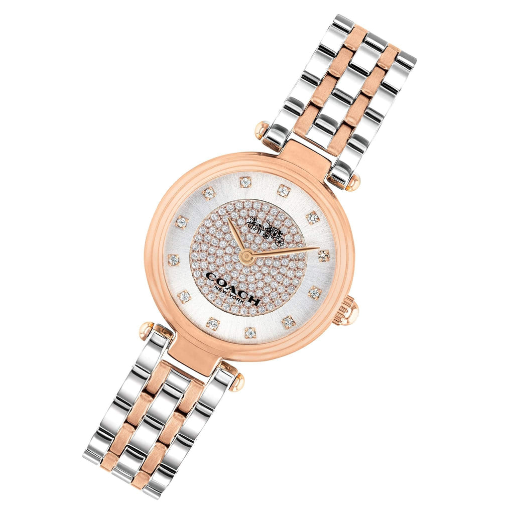 Coach Park Silver Dial Two Tone Steel Strap Watch for Women - 14503642