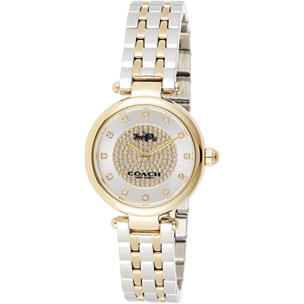 Coach Park Silver Dial Two Tone Steel Strap Watch for Women - 14503642