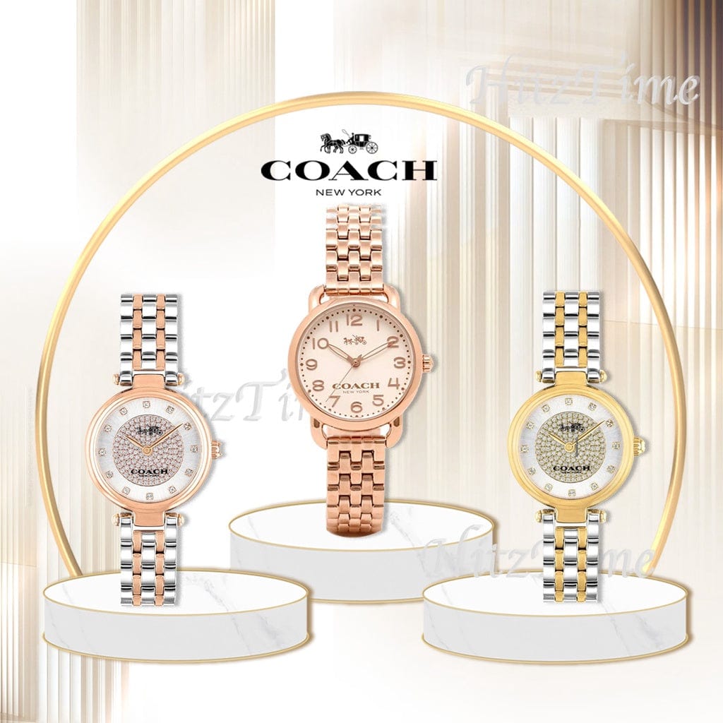Coach Park Silver Dial Two Tone Steel Strap Watch for Women - 14503643