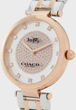 Coach Park Silver Dial Two Tone Steel Strap Watch for Women - 14503644