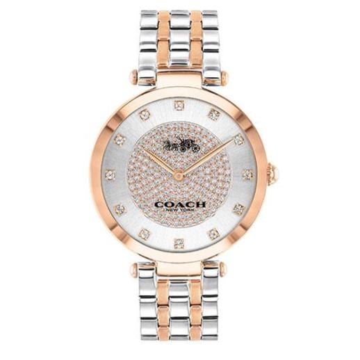 Coach Park Silver Dial Two Tone Steel Strap Watch for Women - 14503644
