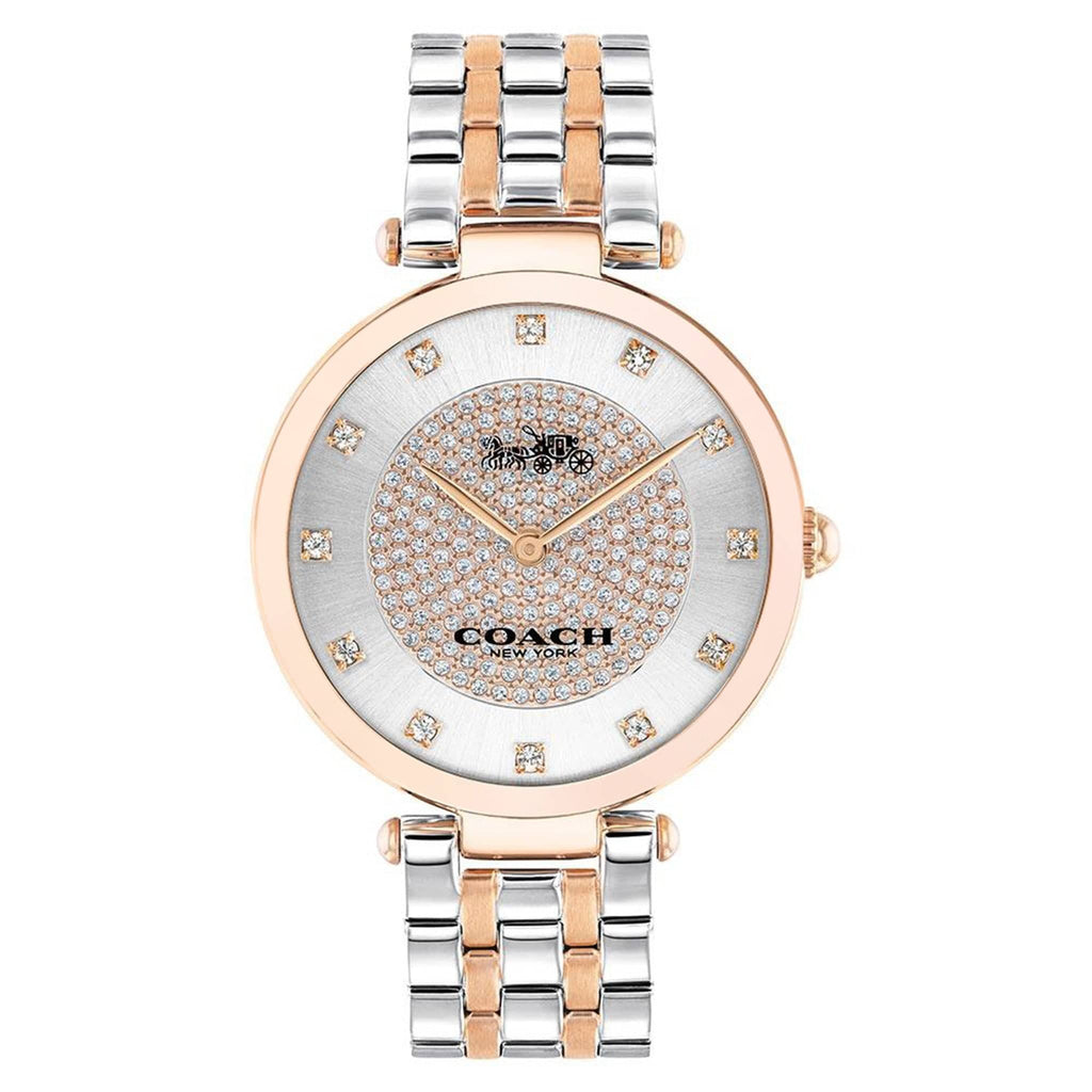 Coach Park Silver Dial Two Tone Steel Strap Watch for Women - 14503644