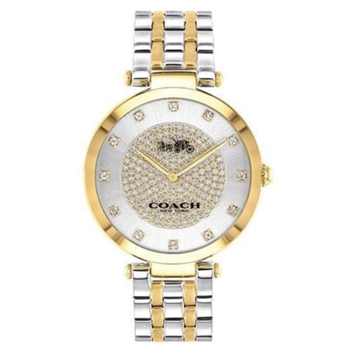 Coach Park Silver Dial Two Tone Steel Strap Watch for Women - 14503645