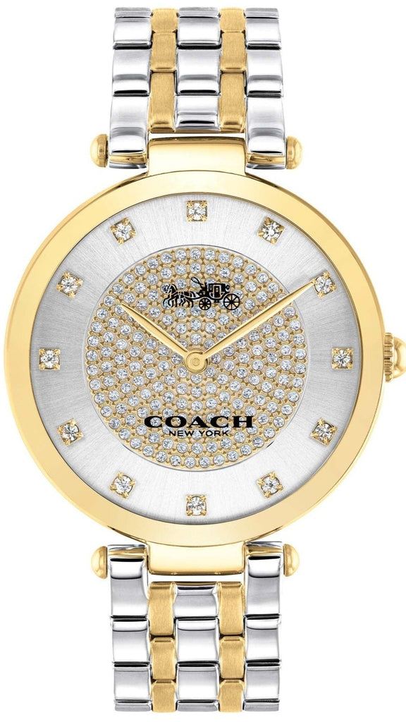 Coach Park Silver Dial Two Tone Steel Strap Watch for Women - 14503645