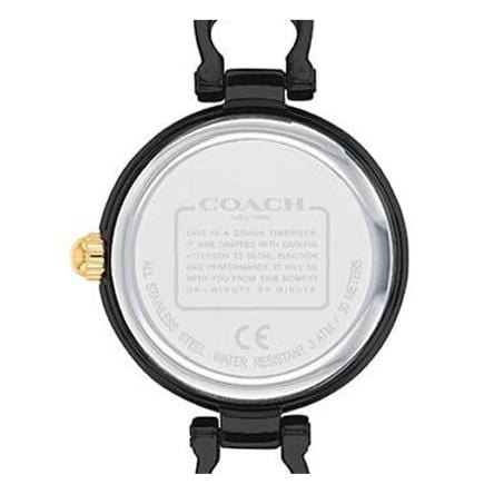 Coach Park Swarovski Crystals Black Dial Black Steel Strap Watch for Women - 14503564