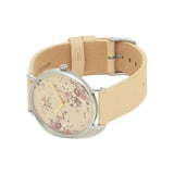 Coach Perry Beige Floral Dial Beige Leather Strap Watch for Women - 14503293