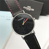 Coach Perry Black Dial Black Leather Strap Watch for Women - 14503033