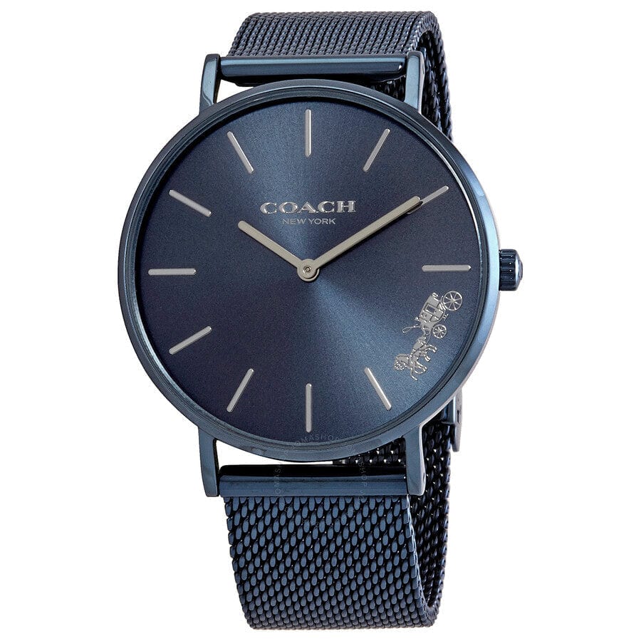 Coach Perry Blue Dial Blue Mesh Bracelet Watch for Women - 14503485