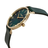 Coach Perry Green Dial Green Leather Strap Watch for Women - 14503383-C