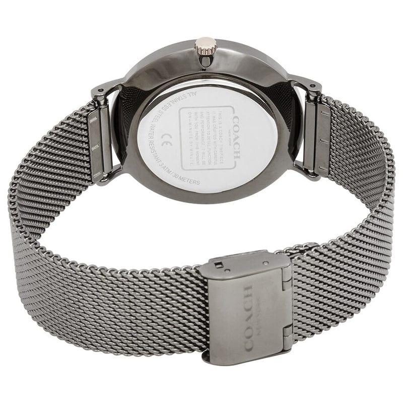 Coach Perry Grey Dial Grey Mesh Bracelet Watch for Women - 14503127