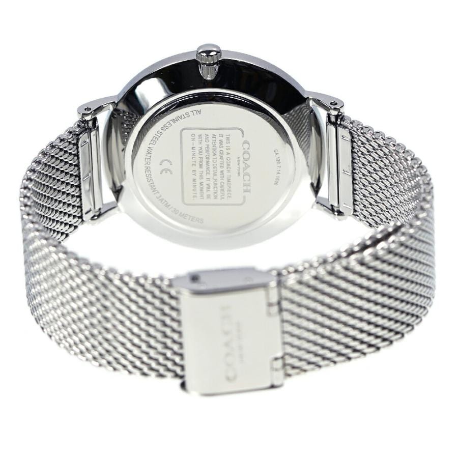 Coach Perry Quartz Silver Dial Silver Mesh Bracelet Watch for Women - 14503384