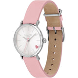Coach Perry Silver Dial Pink Leather Strap Watch for Women - 14503516