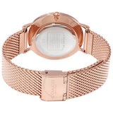 Coach Perry Silver Dial Rose Gold Mesh Bracelet Watch for Women - 14503386