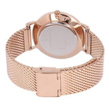 Coach Perry Silver Dial Rose Gold Mesh Bracelet Watch for Women - 14503386