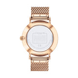 Coach Perry Silver Dial Rose Gold Mesh Bracelet Watch for Women - 14503386