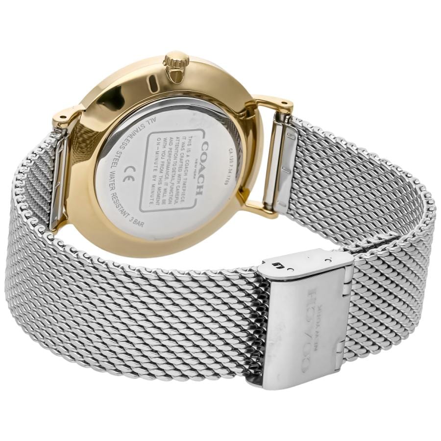 Coach Perry Silver Dial Silver Mesh Bracelet Watch for Women - 14503387