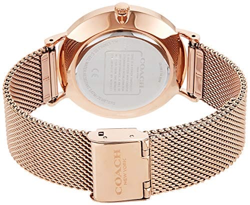 Coach Perry White Rose Gold Mesh Bracelet Watch for Women - 14503126