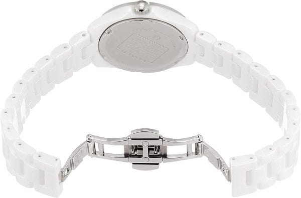 Coach Preston Mother of Pearl Dial White Steel Strap Watch for Women - 14503661