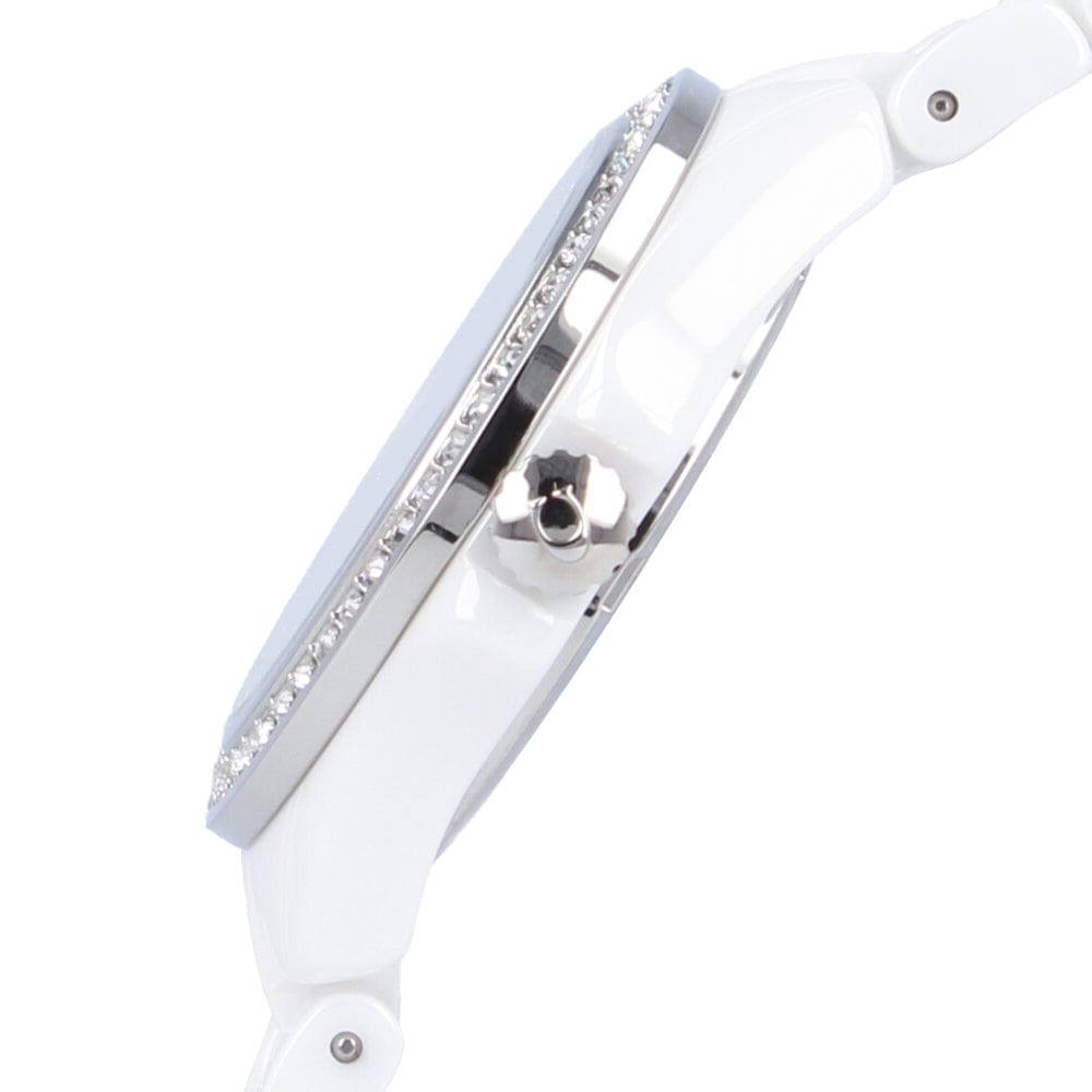 Coach Preston Mother of Pearl Dial White Steel Strap Watch for Women - 14503661