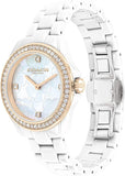 Coach Preston Mother of Pearl White Dial White Steel Strap Watch for Women - 14503662
