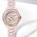 Coach Preston Pink Dial Pink Steel Strap Watch for Women - 14503465