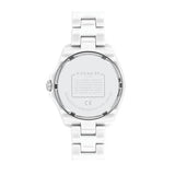 Coach Preston White Dial White Steel Strap Watch for Women - 14503464