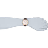 Coach Slim Easton Silver Dial Brown Leather Strap Watch for Women - 14502694