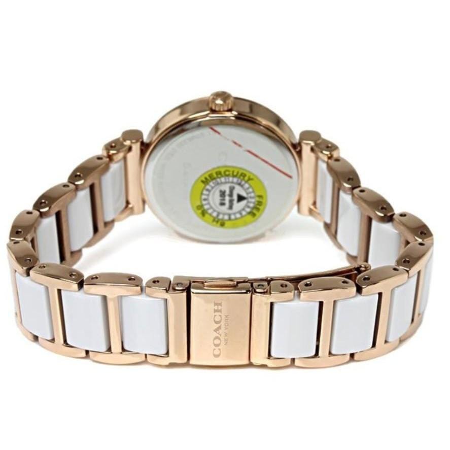 Coach Sport White Dial Two Tone Steel Strap Watch for Women - 14502463